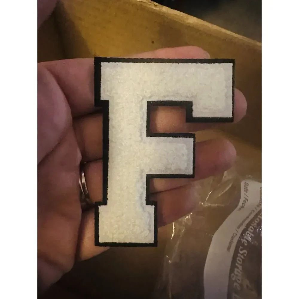 NEW! Random Alphabet Varsity Letter IRON- ON Patches. Price for all
